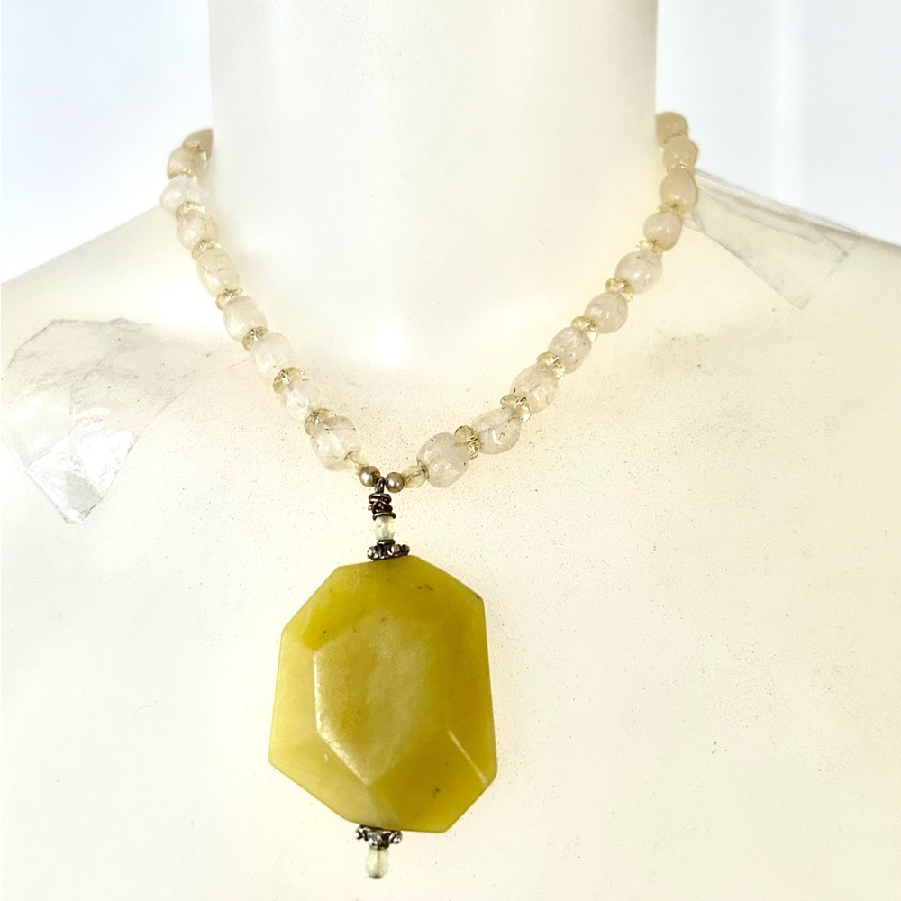 Pineapple Quartz Statement Necklace - image 4